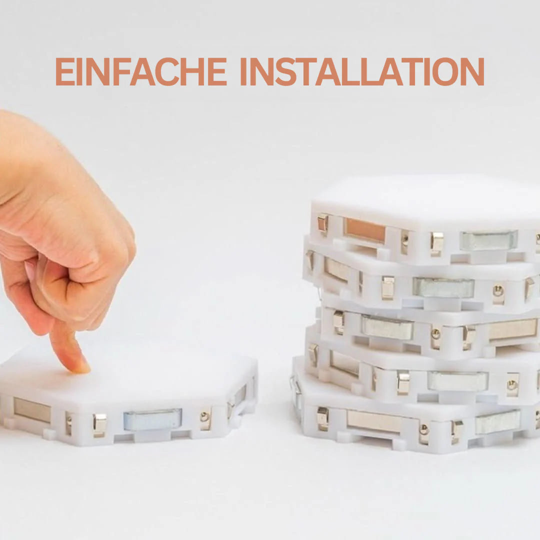 Interaktive Sechseckige LED-Panels mit RGB-Farbsteuerung und Musik-Synchronisation