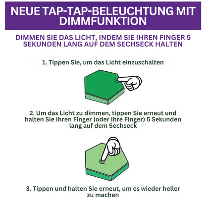 Interaktive Sechseckige LED-Panels mit RGB-Farbsteuerung und Musik-Synchronisation