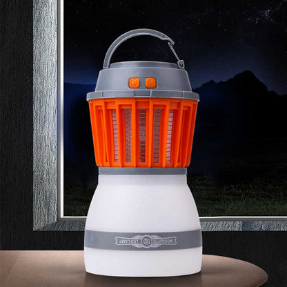 Solar LED Mückenlampe mit integrierter Laterne – Effektiver Insektenschutz und Beleuchtung für Garten und Camping
