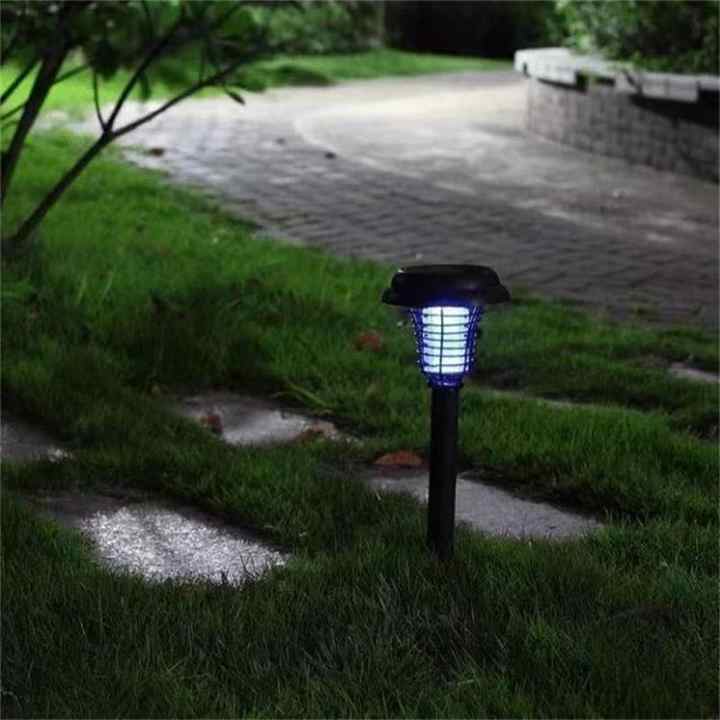 Solar Insektenvernichter mit LED Licht – Wasserdichte Gartenleuchte zur Mückenabwehr