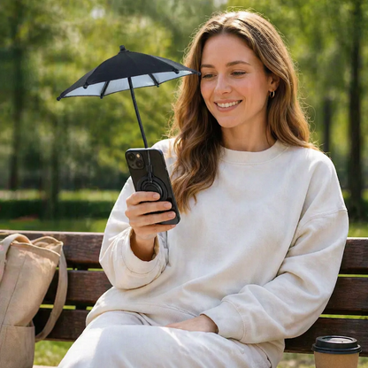 Magnetischer Mini-Handy-Sonnenschirm – ausziehbarer Halter für flexiblen Sonnenschutz unterwegs