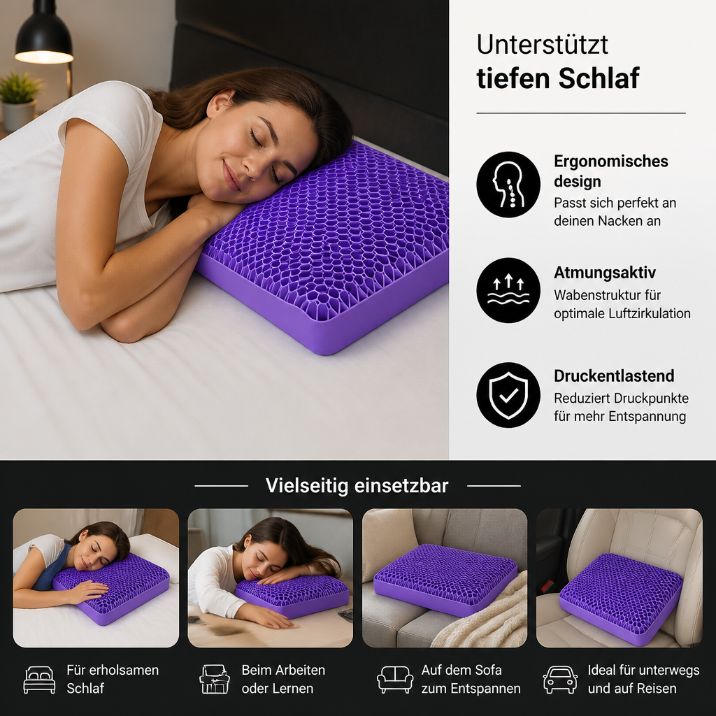 Ergonomisches & Atmungsaktives Luftkissen für erholsamen Schlaf