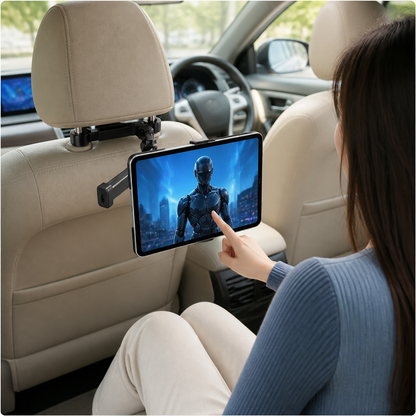 Um 360° drehbarer Tablet-Halter für die Kopfstütze im Auto – Halterung für Tablets auf dem Rücksitz