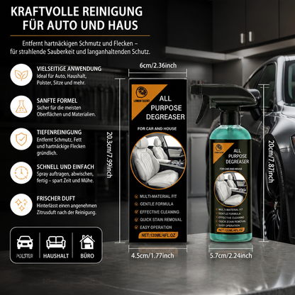 Mehrzweck-Autoreinigungsspray – Kraftvoller Fleckenentferner und ultimative Lösung für die gründliche Reinigung hartnäckiger Verschmutzungen