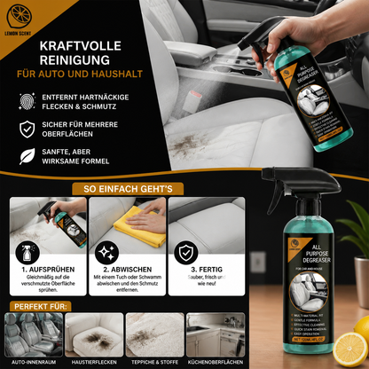 Mehrzweck-Autoreinigungsspray – Kraftvoller Fleckenentferner und ultimative Lösung für die gründliche Reinigung hartnäckiger Verschmutzungen