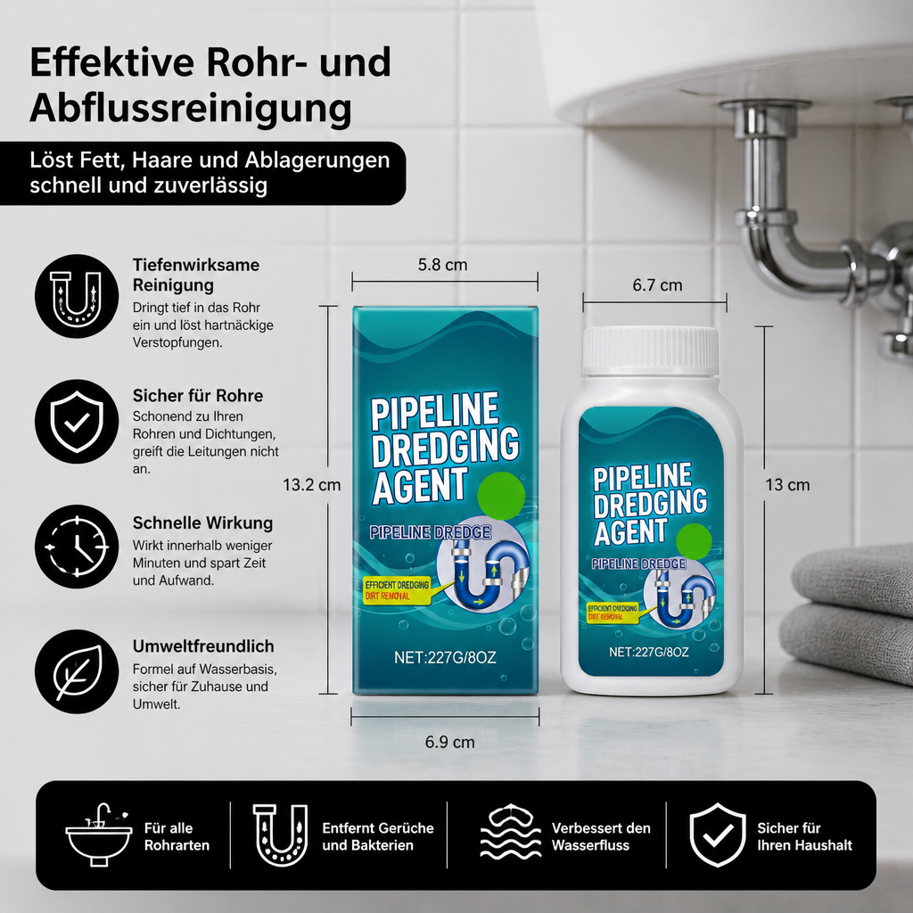 Abflussreiniger – Kraftvoller Rohr- und Abflussverstopfungsentferner