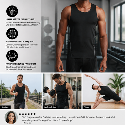 Kompressions-Tanktop für Herren, ideal fürs Training