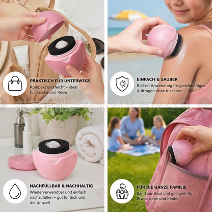Nachfüllbarer Sonnencreme Roller – Kleckerfreier Lotion Spender