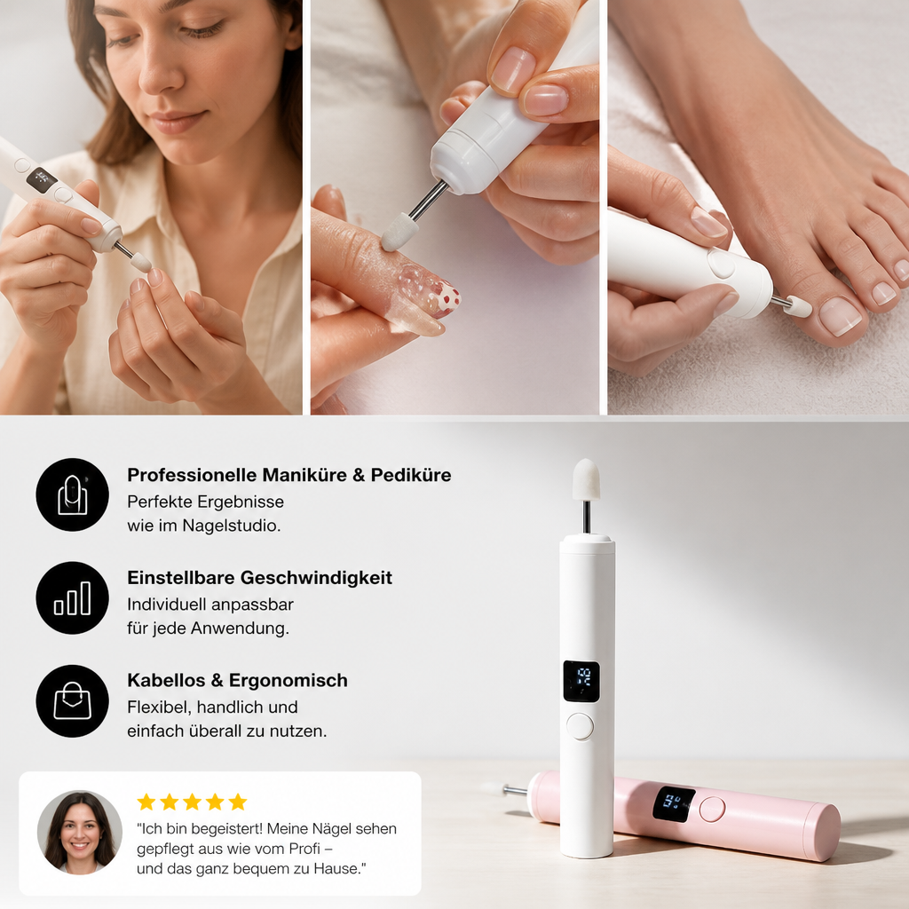 Professionelles elektrisches Nagelfräser-Set