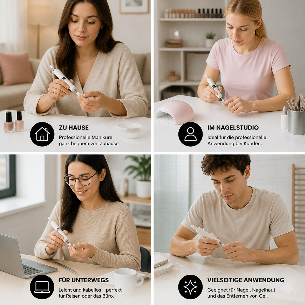 Professionelles elektrisches Nagelfräser-Set