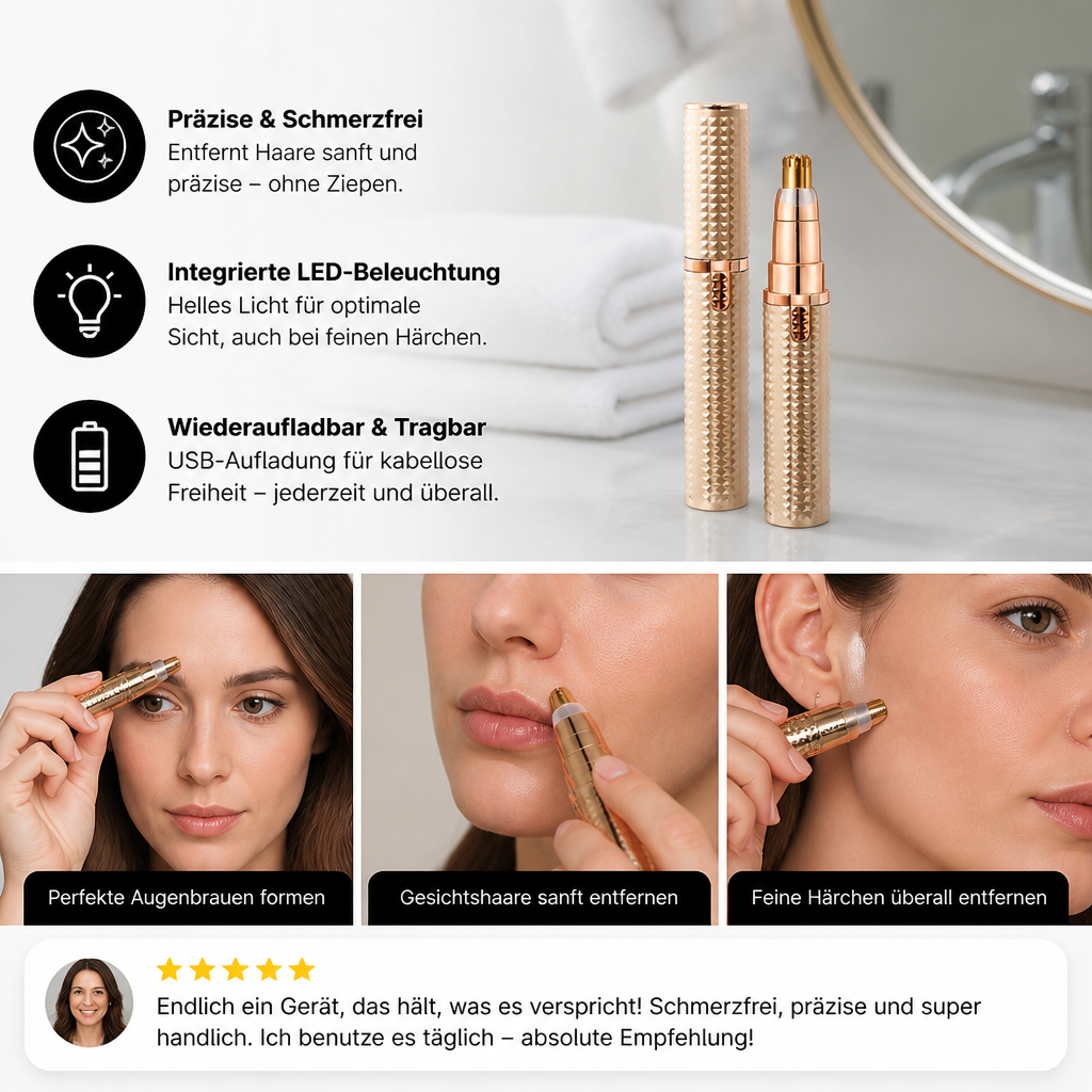 3-in-1 Präzisionstrimmer für die Schönheitspflege