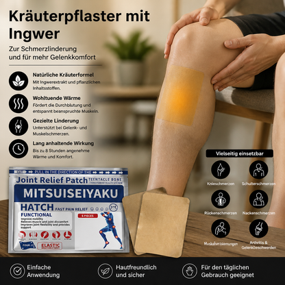 Kräuterpflaster mit Ingwer zur Schmerzlinderung und für mehr Gelenkkomfort