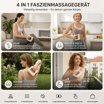 Faszienmassagegerät – Vibrationsgerät zum Muskelaufbau für Bauch, Taille und Ganzkörper