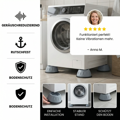 Anti-Vibrationspads für Waschmaschine – Rutschfest & Geräuschdämpfend