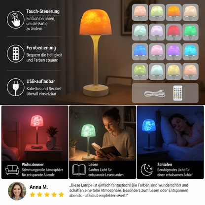 Aurora- & Meereswellen-LED-Projektionslampe mit Touch-Steuerung