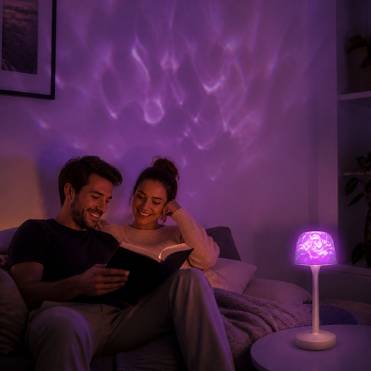 Aurora- & Meereswellen-LED-Projektionslampe mit Touch-Steuerung