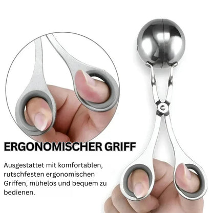 Edelstahl-Fleischballformer – Fleischbällchen Zange für perfekte Hackbällchen
