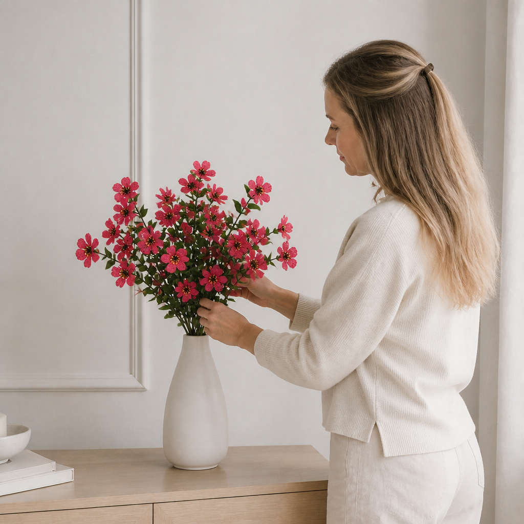 UV-beständiges künstliches Herbstblumenstrauß-Set