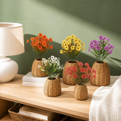 UV-beständiges künstliches Herbstblumenstrauß-Set