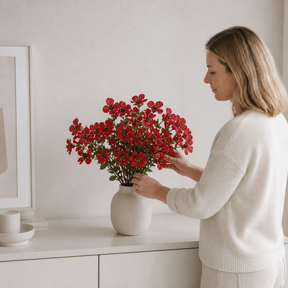 UV-beständiges künstliches Herbstblumenstrauß-Set