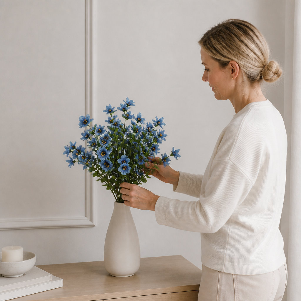 UV-beständiges künstliches Herbstblumenstrauß-Set