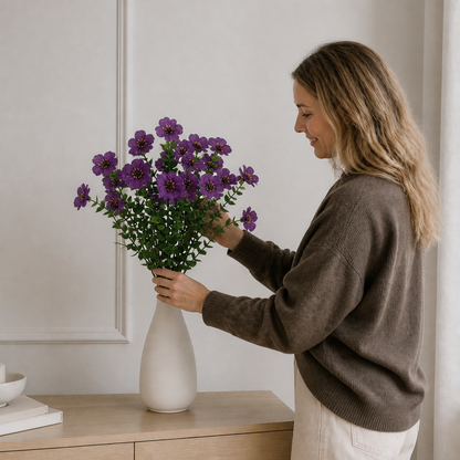 UV-beständiges künstliches Herbstblumenstrauß-Set