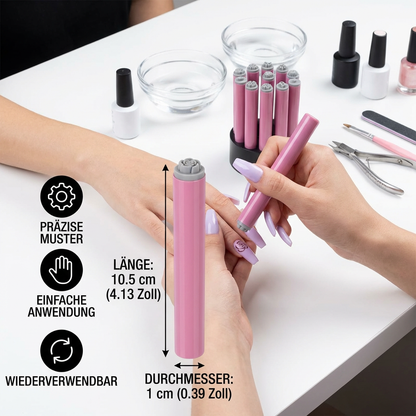 NagelKunst Stempel-Set – DIY Maniküre mit floralen Motiven