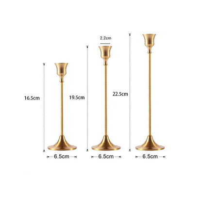 Premium Goldene Kerzenlicht Halter