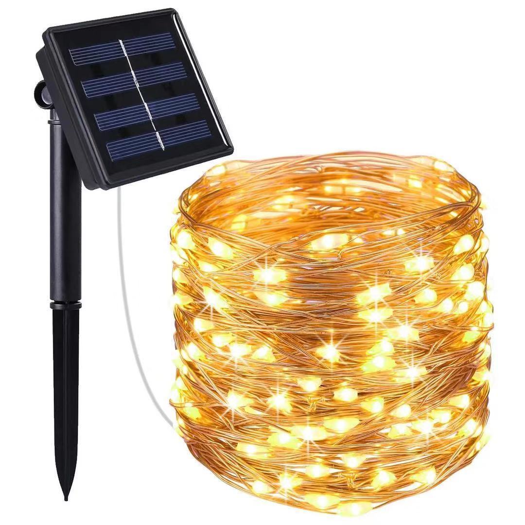 Wasserfeste Lichterkette mit Solarenergie