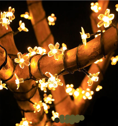 Solar Blumenlichterkette für den Garten