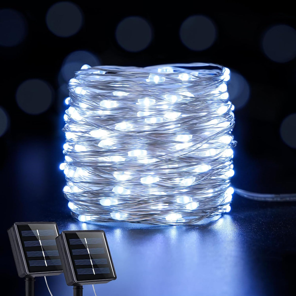 Wasserfeste Lichterkette mit Solarenergie