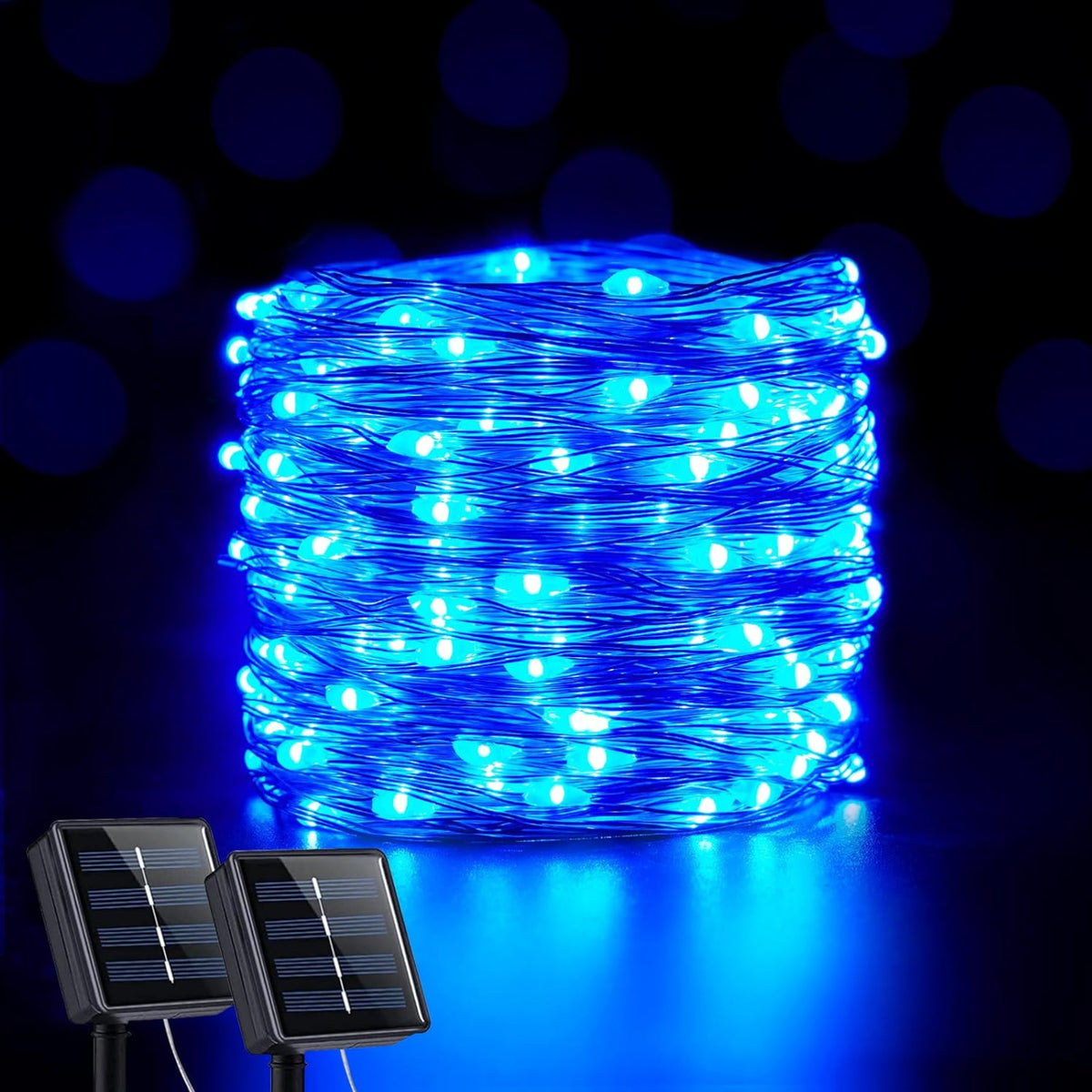 Wasserfeste Lichterkette mit Solarenergie