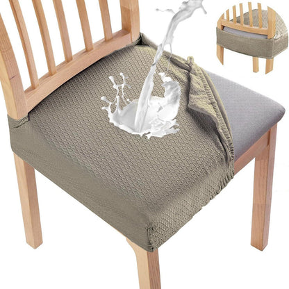 Wasserfester Jacquard-Stuhlkissenbezug – Rutschfest & Pflegeleicht