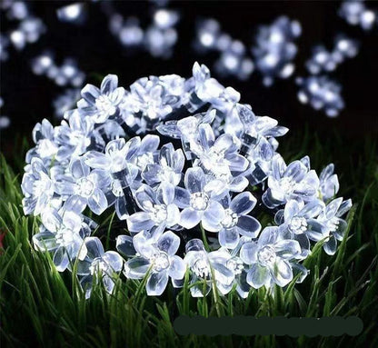 Solar Blumenlichterkette für den Garten
