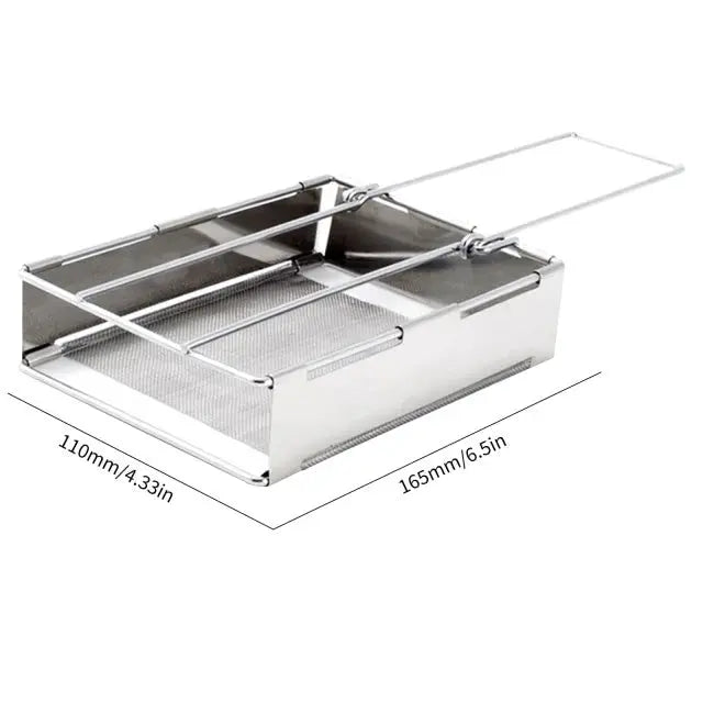 Faltbarer Edelstahl-Holzofen – Tragbarer Campingkocher für Outdoor-Kochen