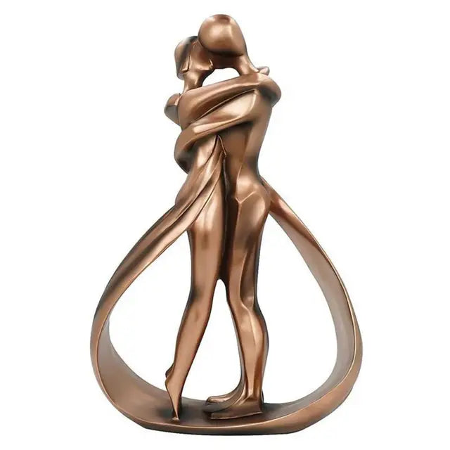 Moderne Liebespaar-Skulptur – Symbol Der Verbundenheit