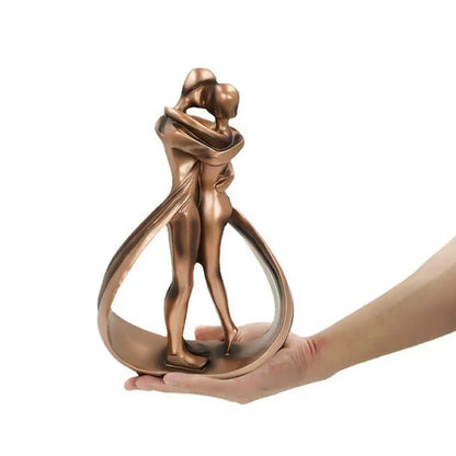 Moderne Liebespaar-Skulptur – Symbol Der Verbundenheit