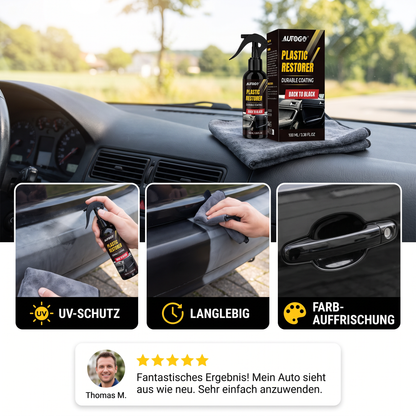Kunststoff- & Zierleisten-Aufbereiter fürs Auto mit UV-Schutz