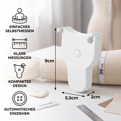 Einziehbares 3D-Körpermaßband für Taille, Hüfte, Brust & Arme