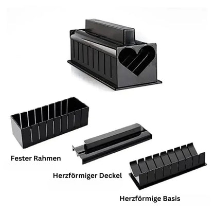 Sushi Rollen Und Schneiden Set – Praktisches Sushi Kit Mit Schablonen Und Zubehör