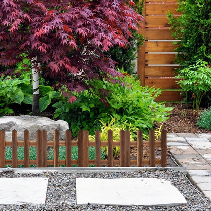 Dekorativer Holz Gartenzaun für Beete und Außenbereiche