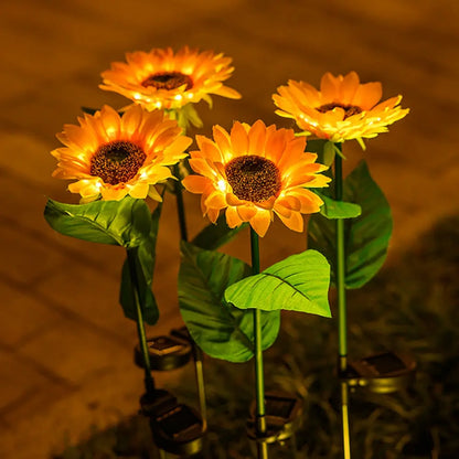Wasserdichte Solar-Sonnenblumenlampe für Garten & Terrasse
