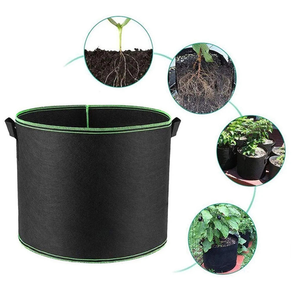 Pflanzsack aus Vliesstoff – Robuster Gartenbehälter mit Griffen für Pflanzen