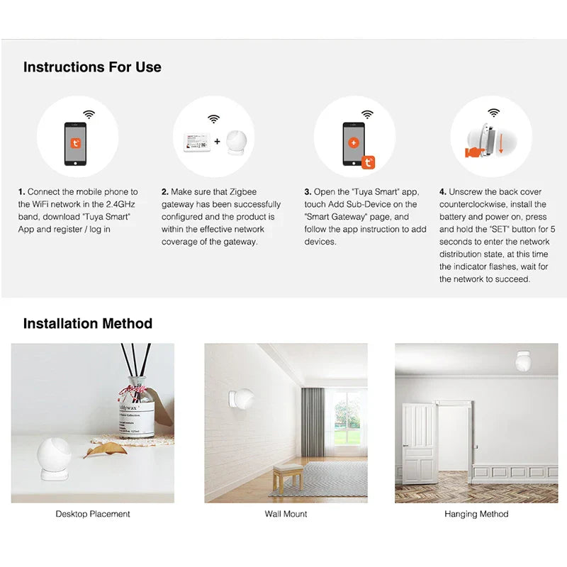 PIR Bewegungsmelder (Zigbee 3.0)