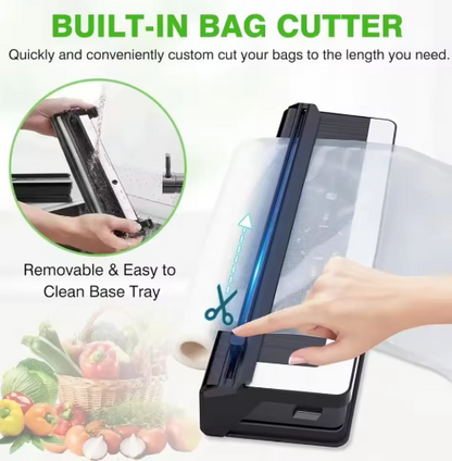Multifunktionales 8-in-1 Vakuumiergerät mit integriertem Folienschneider