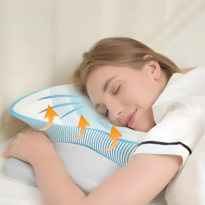 Ergonomisches Schlaf Kissen mit 3D-Design
