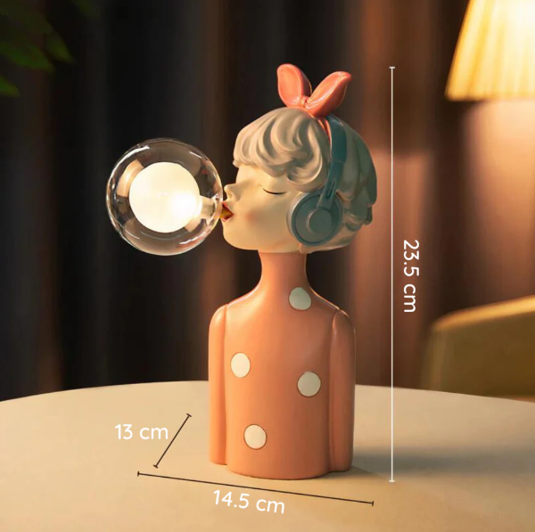 Kreative Kaugummi Blasen Lampe