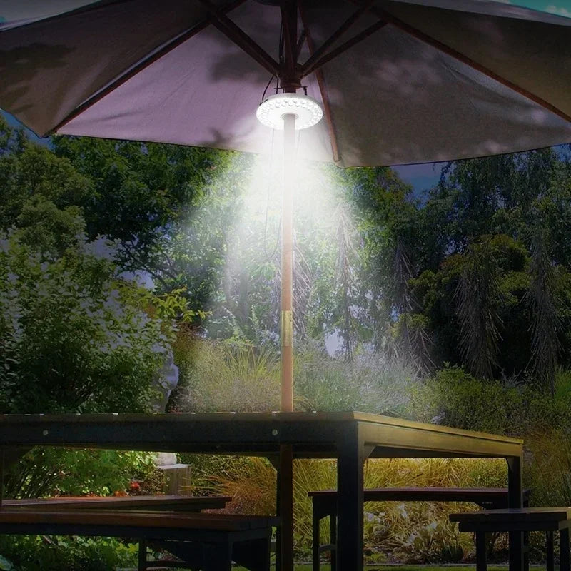 Solar LED Campinglampe – Tragbare, hängende Zeltbeleuchtung für Outdoor-Aktivitäten