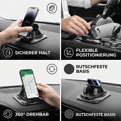 Auto-Handyhalterung – Rutschfester Smartphone-Halter für Armaturenbrett & Mittelkonsole