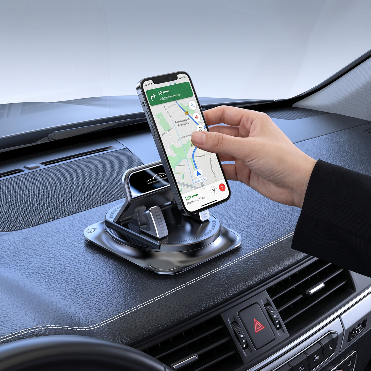 Auto-Handyhalterung – Rutschfester Smartphone-Halter für Armaturenbrett & Mittelkonsole